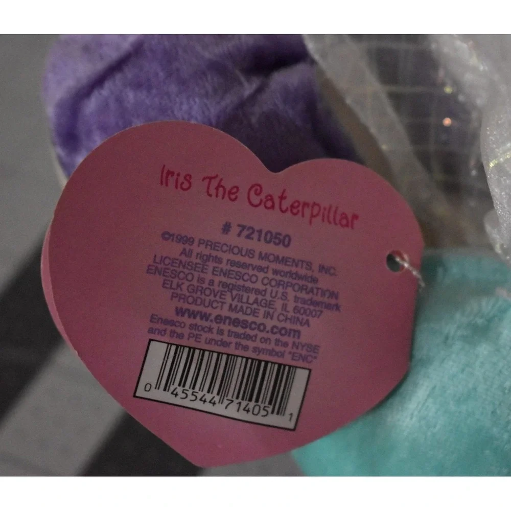 Precious Moments Tender Tails Funclub Plush Iris The Caterpillar Turns Butterfly